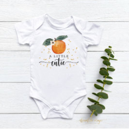 Little Cutie Citrus Tangerine Cute Fruit Baby T Shirt