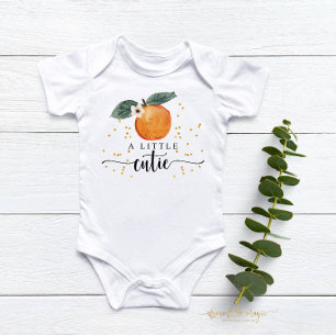 Little Cutie Citrus Tangerine Cute Fruit Baby T Shirt