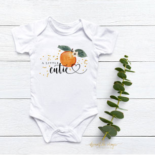 Little Cutie Citrus Tangerine Cute Fruit Baby T Shirt