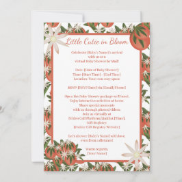 Little Cutie Clementine Baby Shower by Avstånd Inbjudningar