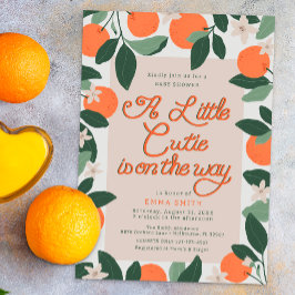 Little Cutie Clementine Baby Shower-inbjudan Inbjudningar