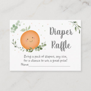 Little Cutie Clementine Baby Shower Raffle Tilläggskort