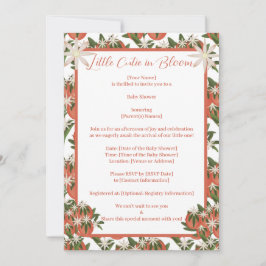 Little Cutie Clementine |Babykläder för citrustema Inbjudningar