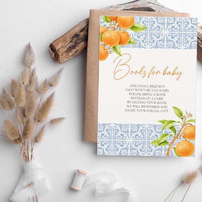 Little Cutie Clementine Bokar for Baby Shower Tilläggskort (Books for baby Little Cutie Baby Shower)