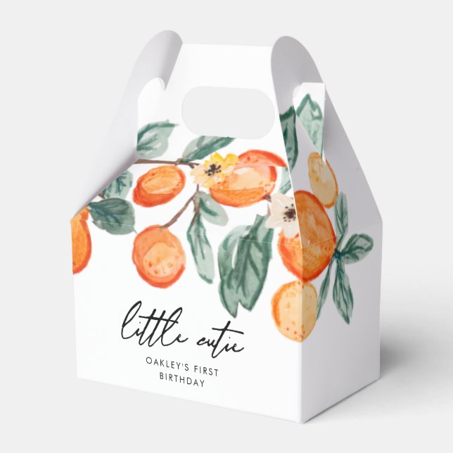 Little Cutie Clementine Favor Boxes Presentaskar (Framsidan Sidan)