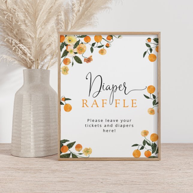 Little Cutie Diaper Raffle Sign Poster (Skapare uppladdad)