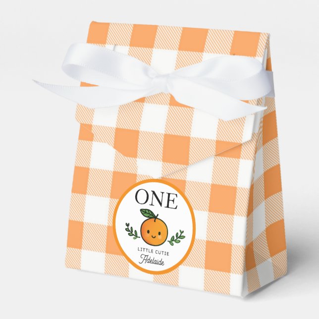 Little Cutie Favor Box Kids Birthday Party Presentaskar (Framsidan Sidan)