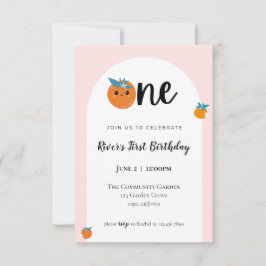 Little Cutie First Birthday-inbjudan Inbjudningar