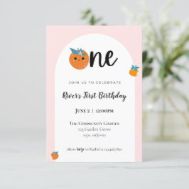 Little Cutie First Birthday-inbjudan Inbjudningar