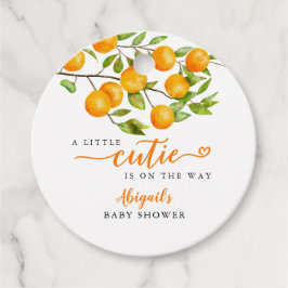 Little Cutie Fruit Baby Shower Gåvor Etiketter