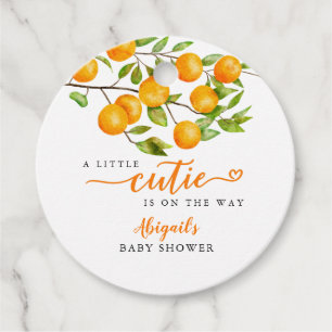 Little Cutie Fruit Baby Shower Gåvor Etiketter