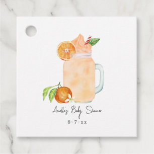 Little Cutie Fruit Smoothie Girl Shower Gåvor Etiketter