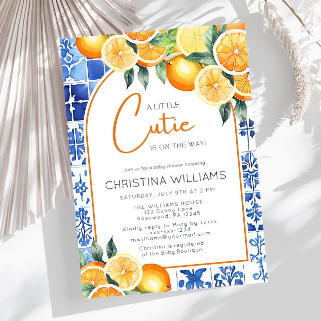 Little Cutie Gender-Neutralt Baby Shower Inbjudningar (Skapare uppladdad)