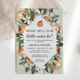Little Cutie Gender Reveal Party-inbjudan Inbjudningar