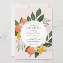 Little Cutie Girl Baby Shower-inbjudan Inbjudningar