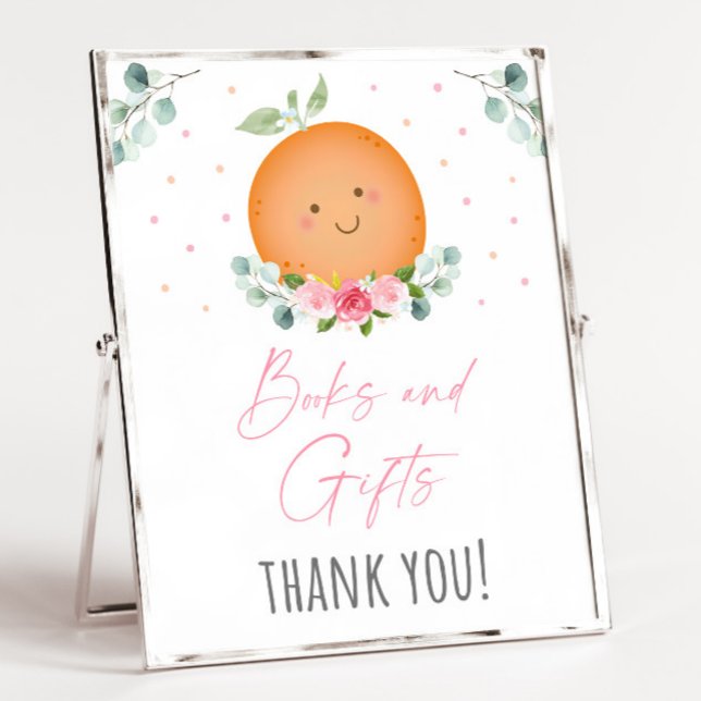 Little Cutie Girl Bokar & Gifts Baby Shower Sign Poster (Skapare uppladdad)