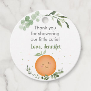 Little Cutie Greenery Baby Shower Gåvor Etiketter