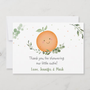 Little Cutie Greenery Baby Shower Tack Kort