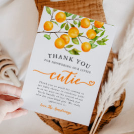 Little Cutie Greenery Baby Shower Tack Kort