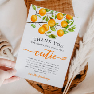 Little Cutie Greenery Baby Shower Tack Kort