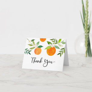 Little Cutie Greenery Blommigt Baby Shower Tack Kort