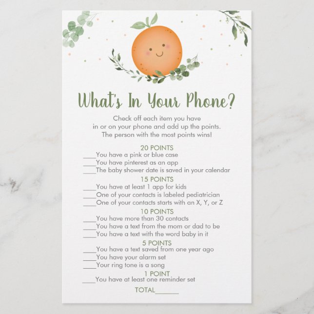 Little Cutie Greenery What's in your Mobil Game (Framsida)