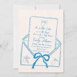 Little Cutie Hand plockade Lemon Baby Shower Inbjudningar