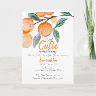 Little Cutie-inbjudan till barndusch Inbjudan