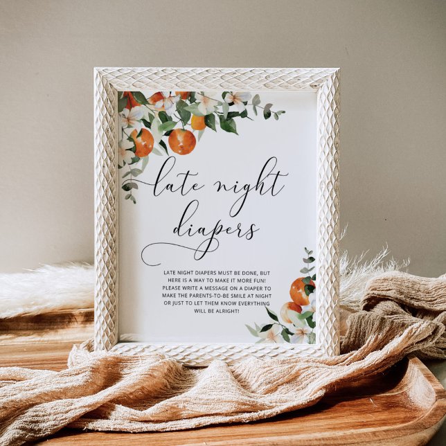 Little Cutie Late Night Diaper Poster (Skapare uppladdad)