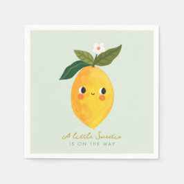 Little Cutie Lemon Baby Shower Pappersservett