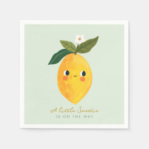 Little Cutie Lemon Baby Shower Pappersservett