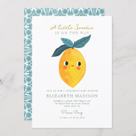 Little Cutie Lemon Citrus Baby Shower-inbjudan Inbjudningar