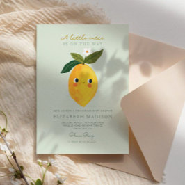 Little Cutie Lemon Citrus Baby Shower-inbjudan Inbjudningar