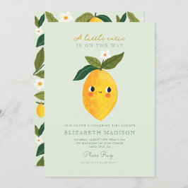 Little Cutie Lemon Citrus Baby Shower-inbjudan Inbjudningar