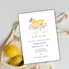 Little Cutie Lemon Citrus Baby Shower Inbjudningar
