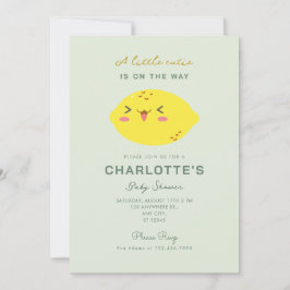Little Cutie Lemon Citrus Baby Shower Invitation Inbjudningar