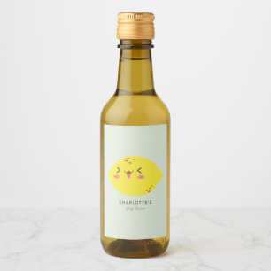 Little Cutie Lemon Citrus Baby Shower Vinetikett