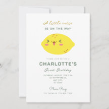 Little Cutie Lemon Citrus First Birthday