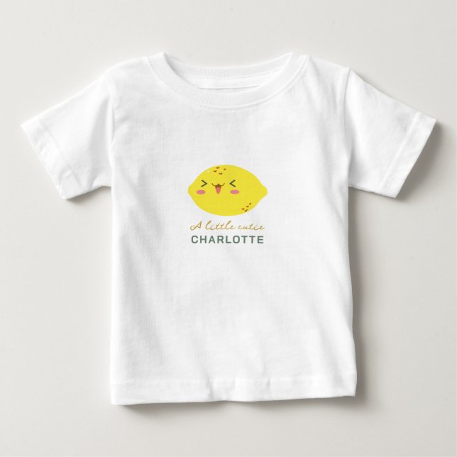 Little Cutie Lemon Citrus T Shirt (Framsida)