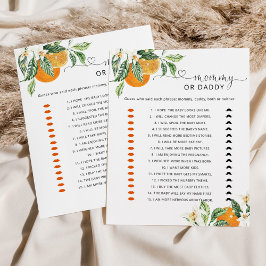 Little cutie mamma eller Baby Baby dusch-spel
