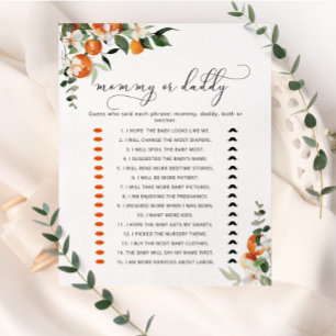 Little cutie mamma eller Baby Baby dusch-spel