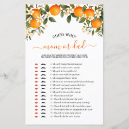 Little cutie mamma eller Baby Baby dusch-spel