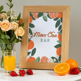 Little Cutie MAMMA-osa Pub Sign - Citrus Baby Show Poster