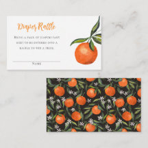Little Cutie Mandarin Baby Shower Raffle