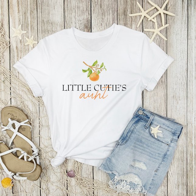 Little Cutie Matching Family T Shirt (Little Cutie's Aunt | Baby Shower Matching Family T-shirt)