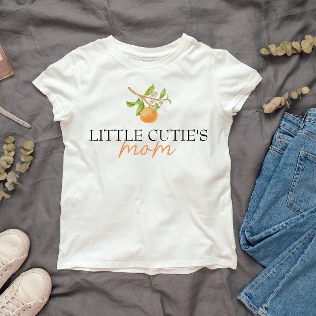 Little Cutie Matching Mamma ska vara T Shirt (Little Cutie's s MOM T-shirt)