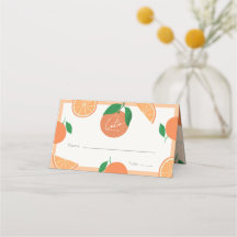 Little Cutie Modern Orange Baby Shower
