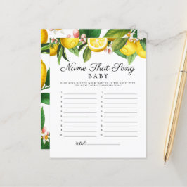 Little Cutie Namn Sång Baby Shower Game