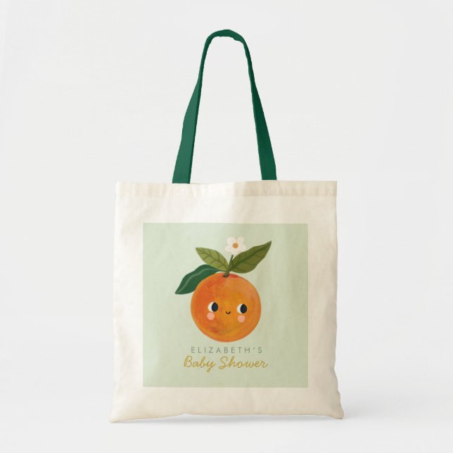 Little Cutie Orange Baby Shower Gift Tygkasse (Framsidan)