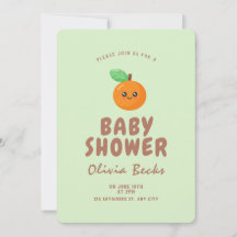 Little Cutie Orange Baby Shower